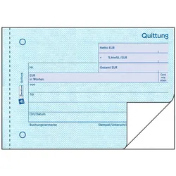 Avery, Formular, Formularbuch Quittung