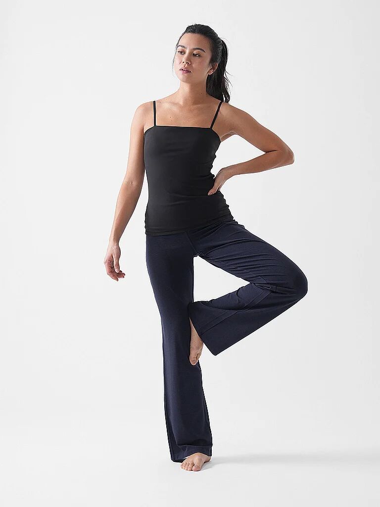 MANDALA Damen Yogahose Wide Leg dunkelblau   XS W
