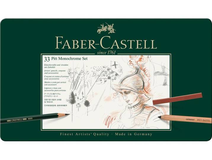 Bleistift FABER-CASTELL Pitt Mon , bunt, Kunstfaser, Stifte, Bleistift