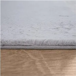 TT Home, Teppich, Hochflor Teppich Schlafzimmer Kunstfell Flauschig Kaninchenfell Imitat (200 cm)