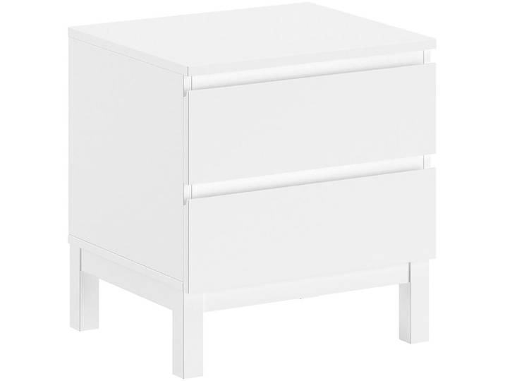 Nachttisch VIPACK kann rechts oder links angestellt werden, man hat alles griffbereit , weiss (weiß, weiß, weiß), B:50cm H:53,8cm T:45cm, Tische, Nachttisch, inkl. 2 geräumigen Schubladen (Soft-Close), Ausf. weiss lackiert