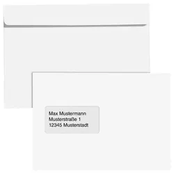 MAILmedia Briefumschläge DIN C5 mit Fenster selbstklebend
