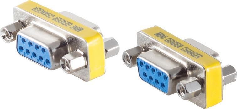 S-Impuls Sub-D adapter, 9-polig, met 2x koppeling