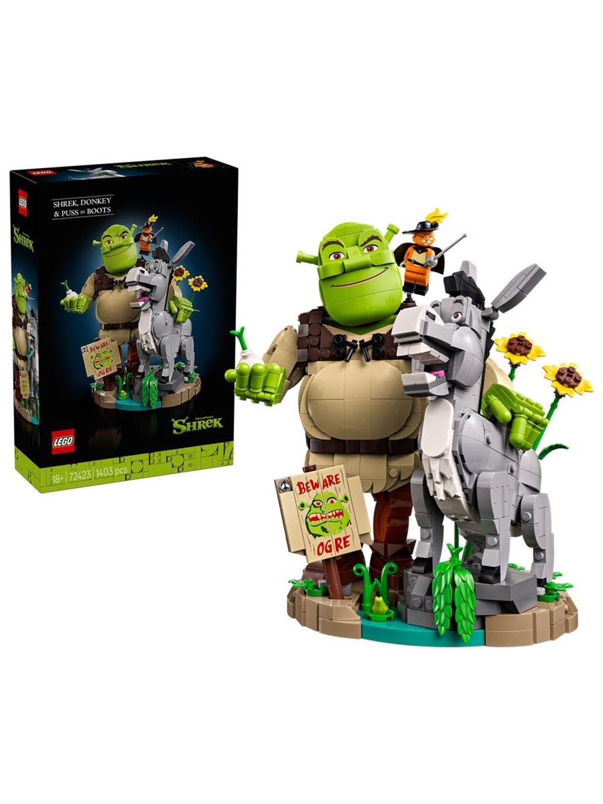LEGO Shrek 72423 Shrek, Esel und Der Gestiefelte Kater