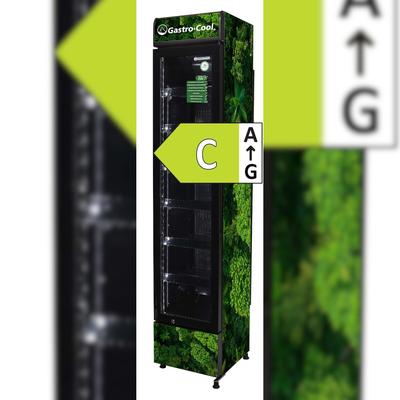 Gastro-Cool - ECO STAR - Umweltschonend - 150l - Glastürkühlschrank - GCDC130