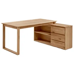 Linea Natura Anbauschreibtischkombination DURABLE OFFICE - B/H/T ca. 160.00x76.00x140.00