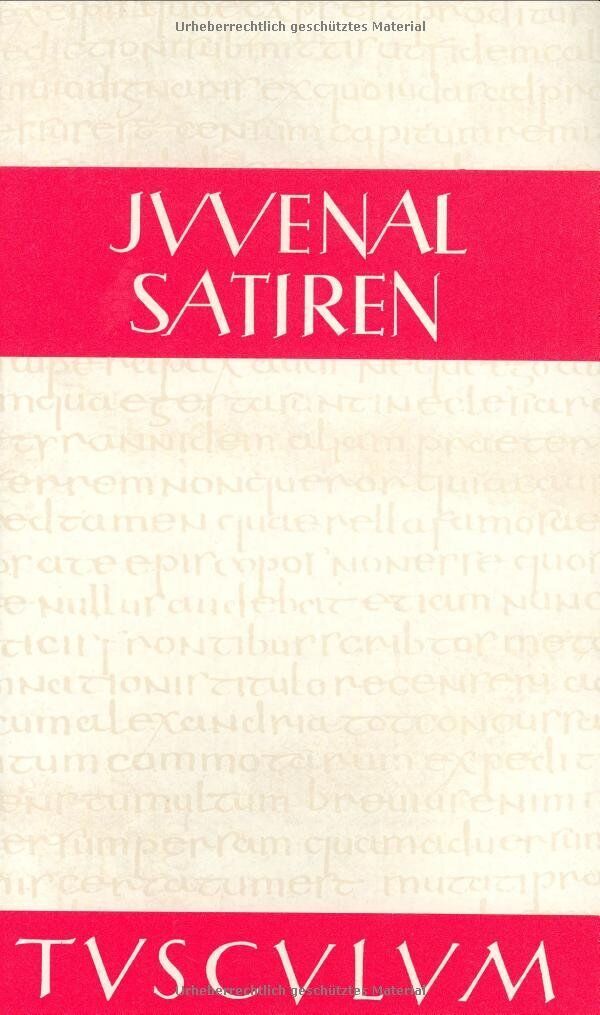 . Juvenal - Satiren (Sammlung Tusculum) - Preis vom 30.09.2026 09:01:18 h