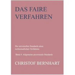 Das faire Verfahren, Fachbücher von Christof Bernhart