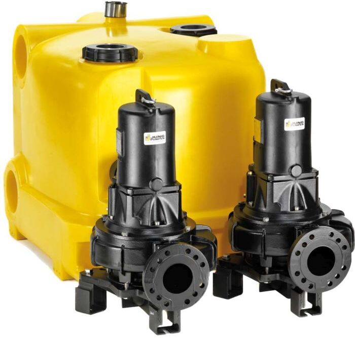 Jung Pumpen compli Fäkalienhebeanlage JP50125 1555/4 C5 HL, Doppelanlage