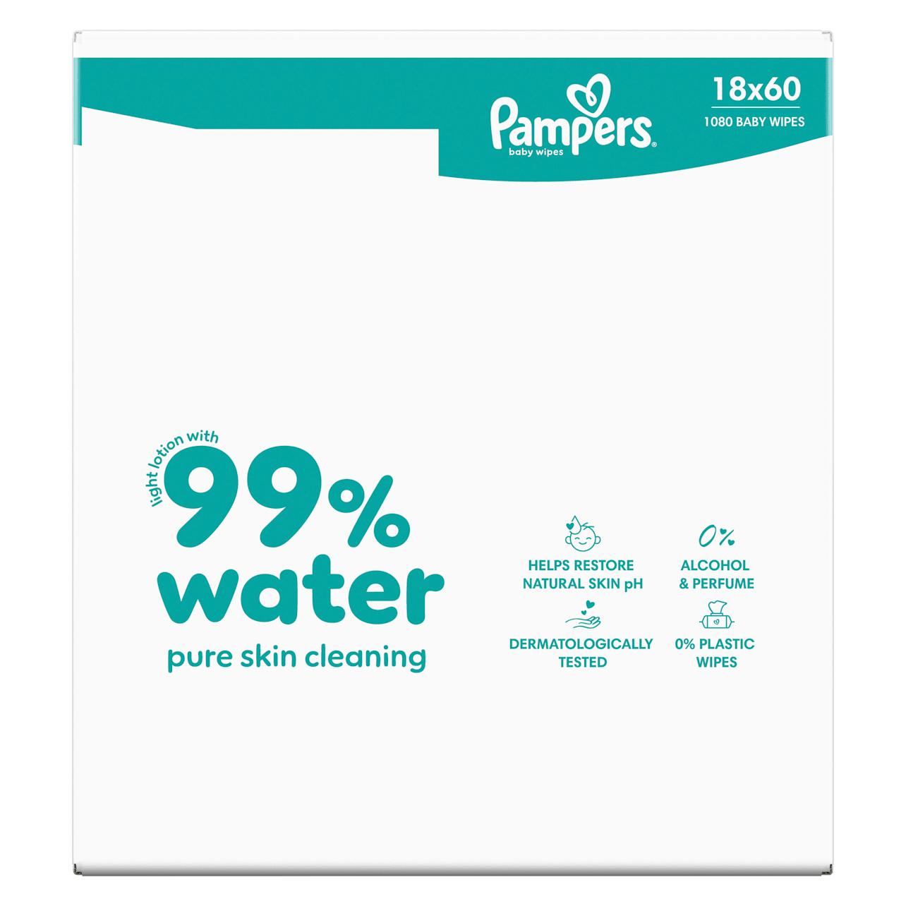 Pampers 99% Water (18 x 60 Stk.) (8006530116374)