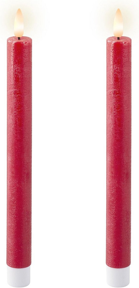 LED spitse kaars Kerstrood 245 cm
