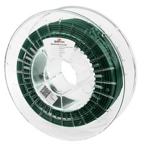 Spectrum Filaments 81648 Filament ESD PLA ESD-sicher, Highspeed Filament 1.75mm 500g POWER TOOL DARK GREEN, Grün 1St.