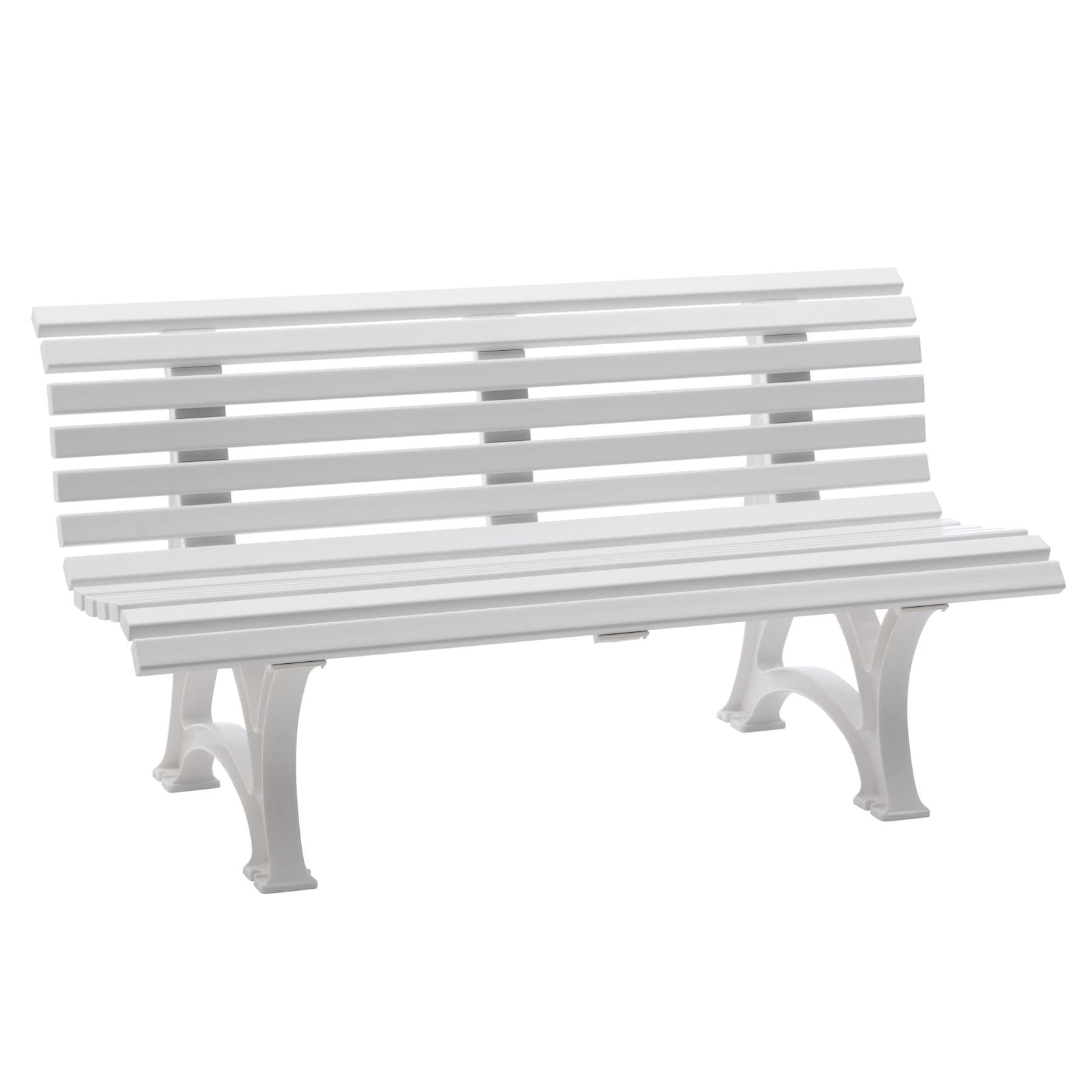 Bank HELGOLAND 3-sitzer, Kunststoff weiss