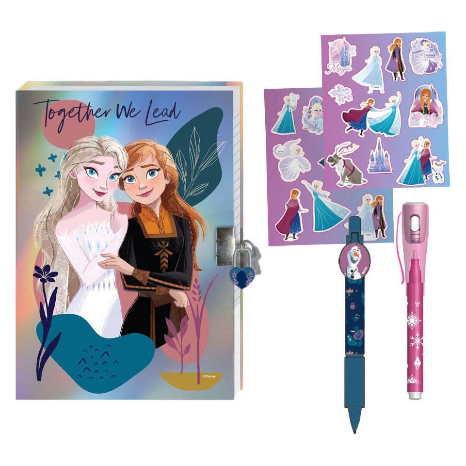 Pulio Frozen 2 Tagebuch mit Schloss, Zauberstiften und Aufklebern (47862461)