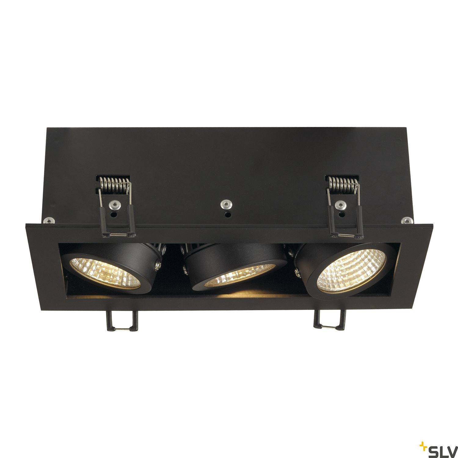 SLV 115720 KADUX LED-inbouwset, matzwart, 3x9W, 3000K, inclusief driver