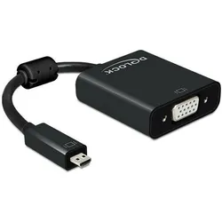 Delock Monitorkonverter Micro-D HDMI zu VGA+Audio (VGA), Video Adapter, Schwarz