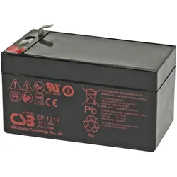 CSB Battery GP1212 Bleiakku Blei-Vlies (AGM) 1.2 Ah 12 V 1 St. (1200 mAh, 12 V)