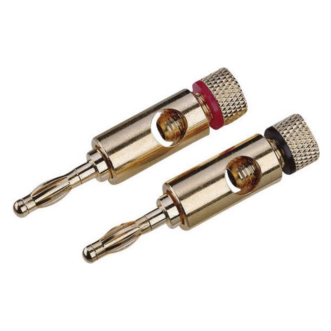 HighEnd-Bananenstecker, vergoldet (High-End)