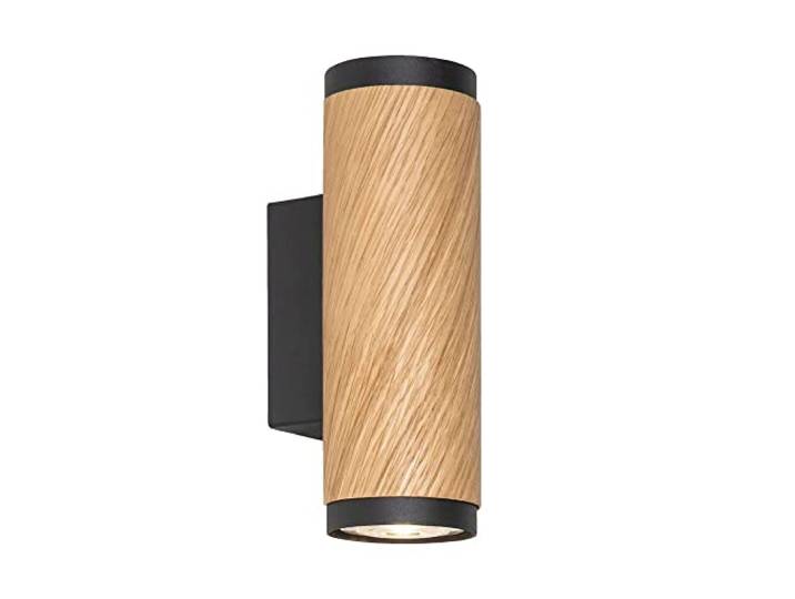 Elobra Wandleuchte BOLIVIA 1, 2x GU10, Eiche natur, schwarz