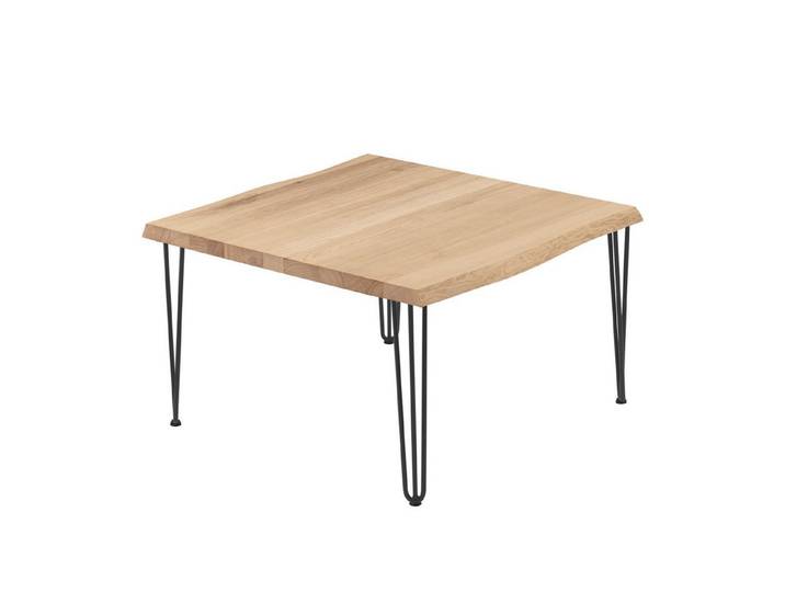 LAMO Manufaktur Baumkantentisch Creative Esstisch Massivholz inkl. Metallgestell (1 Tisch), Baumkante massiv