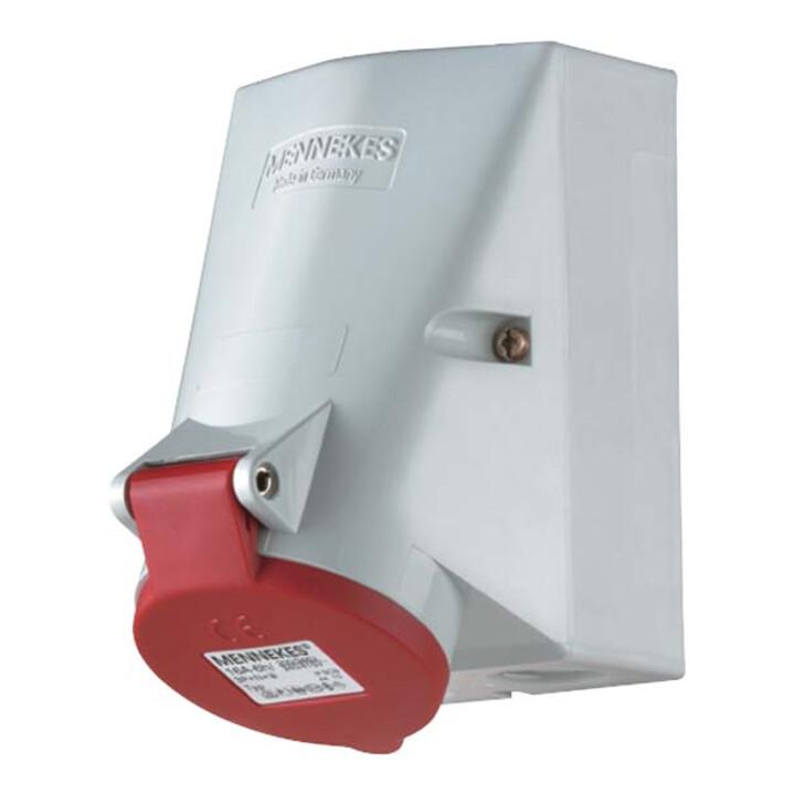 Mennekes Wanddose TwinCONTACT 16A,4p,6h,400V,IP44 418)