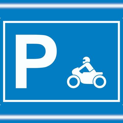 HB-Druck Motorrad Bike Parkplatz Aufkleber waagerecht A1 (594x841mm)