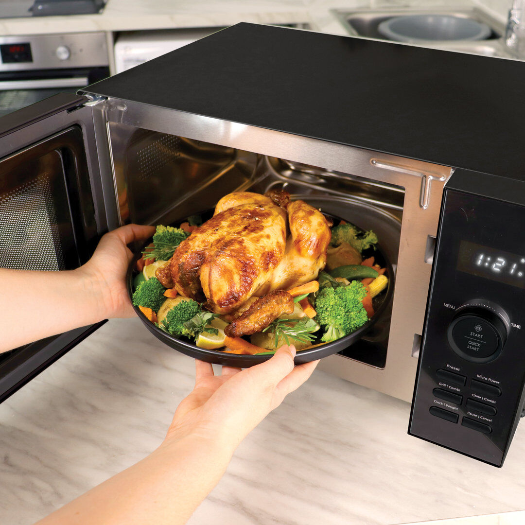 Statesman30L 900W Digital Combination Microwave Black Black 30cm H X 53.9cm W X 44.9cm D