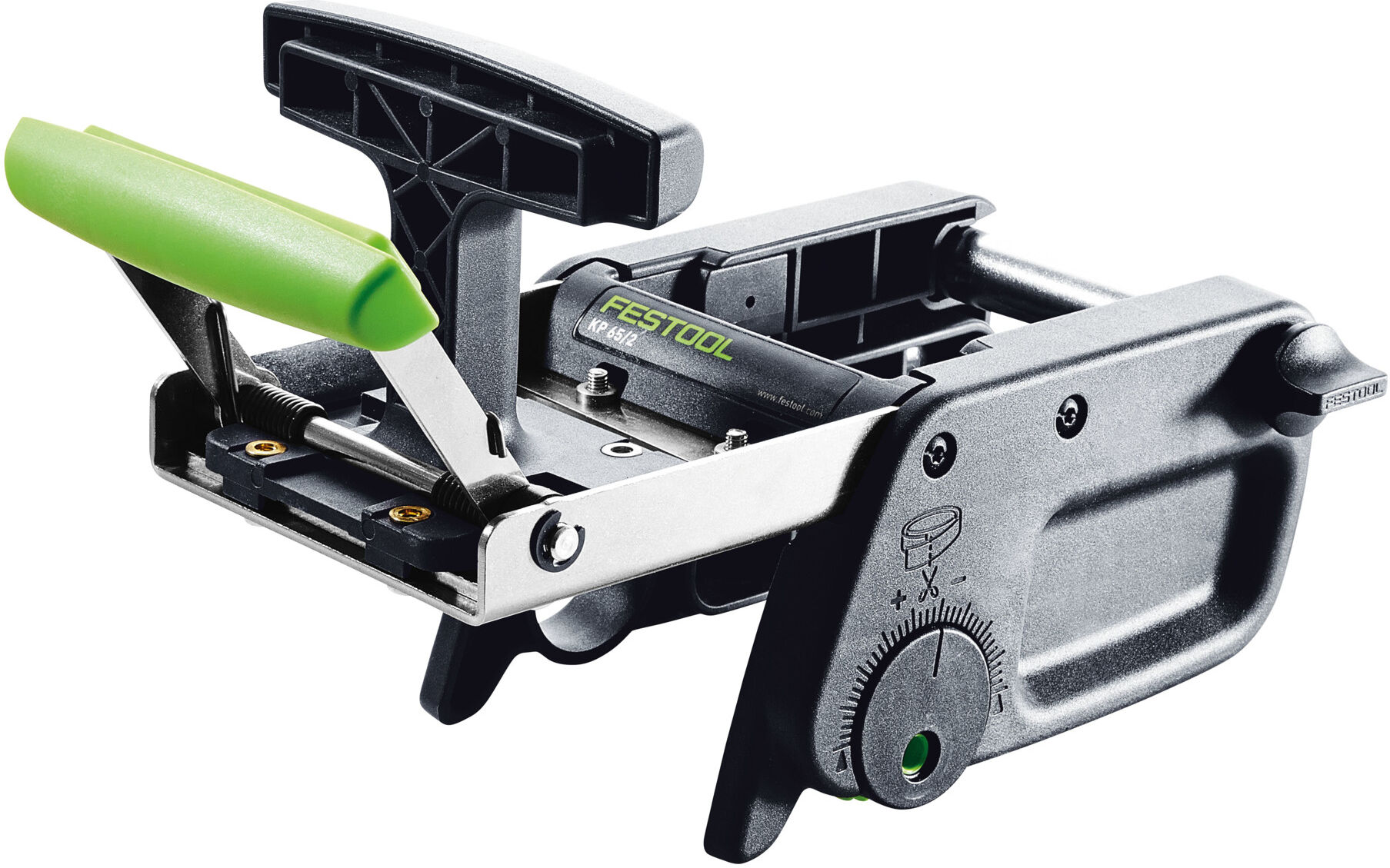 Festool KP 65/2 Kappgerät mit hoher Schnittqualität und einfacher Montage für die Verbindung von Plattenmaterialien im Lochraster 32, 499896)