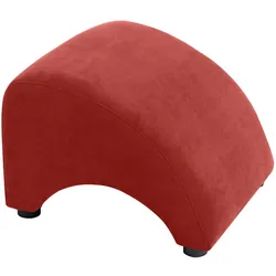 POLSTERHOCKER Kajsa Velourstoff terracotta
