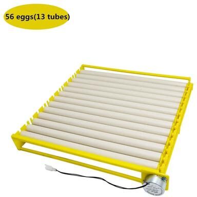 Uplift Picks Adjustable Automatic Egg Turner Roller Tray For Poultry Incubators 56 Eggs (13 Tubes)