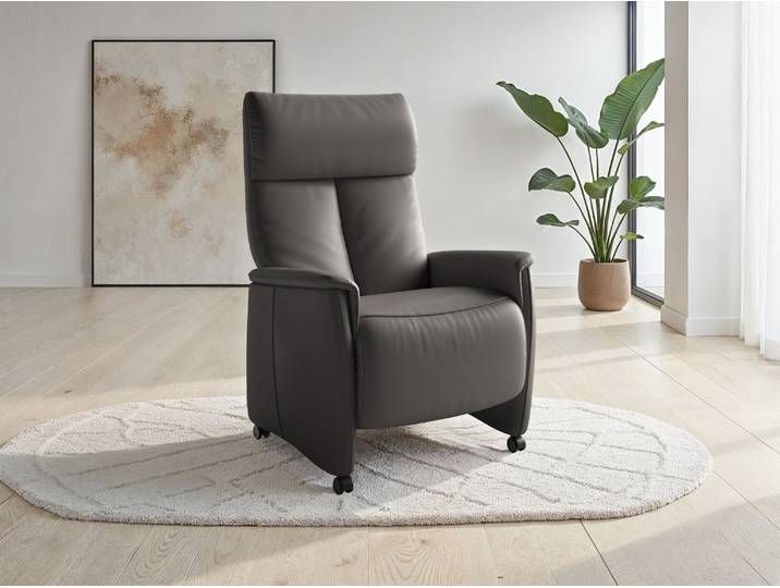 TV-Sessel SIT & MORE Cremona Comfort , mocca, B:76cm H:114cm T:84cm, Sessel, TV-Sessel, wahlweise manuell oder elektrischer Funktion mit Akku