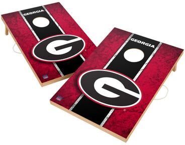 Skip's Garage Vintage Georgia Bulldogs Regulation 2x4 Cornhole Set