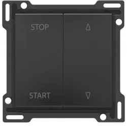 Niko Züblin 200-65905 Abdeckung für elektrisch getrennte Rollladenschalter, piano black coat 20065905