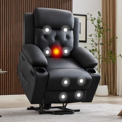 Garvee Oversized Power Lift Recliner Chair for Elderly, Big and Tall,Vibration Massage Electric Lift Chair