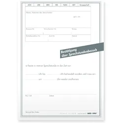 Sprechstundenbesuche DIN A6 500 Stück