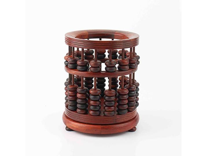 Porte-stylo en bois hexagonal, artisanat rouge exquis de haute qualité, de style classique, cadeaux ménagers
