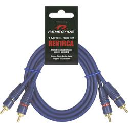 Renegade Ren1RCA Cinchkabel 1.00 m [2x Cinch-Stecker - 2x Cinch-Stecker]