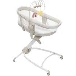 Stubenwagen CHICCO "Baby Hug 4in1 Armonia", Baby, beige (motherpearl), Aluminium, Stubenwagen, Stubenwagen, Liegesessel, Hochstuhl und erster Stuhl in Einem