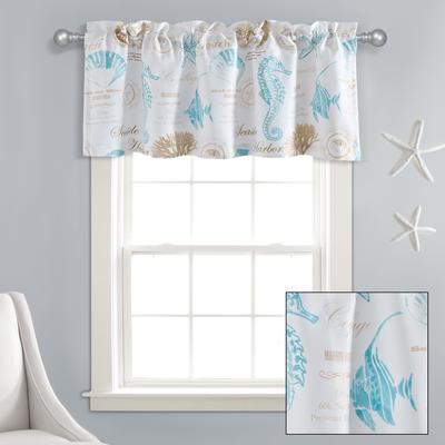 Lush Decor Harbor Life Light Filtering Valance Single