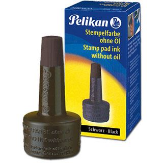 Pelikan Stempelfarbe 4 K 28 ml Verstreicherflasche schwarz