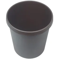 Helit Objekt-Papierkorb, Abfalleimer, Braun