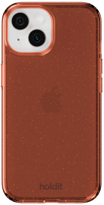 iPhone 17e / 16e / 15 / 14 / 13 Holdit Glitter Cover - Amber