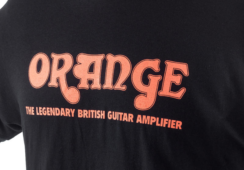 Orange T-Shirt Logo M nero con stampa