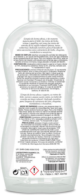 Suavinex Detergente para biberones 500 ml
