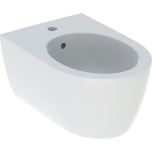 Geberit iCon Wandbidet geschlossenes Keramikdesign: T=53cm, Überlauf=sichtbar, 501898JT1 501898JT1