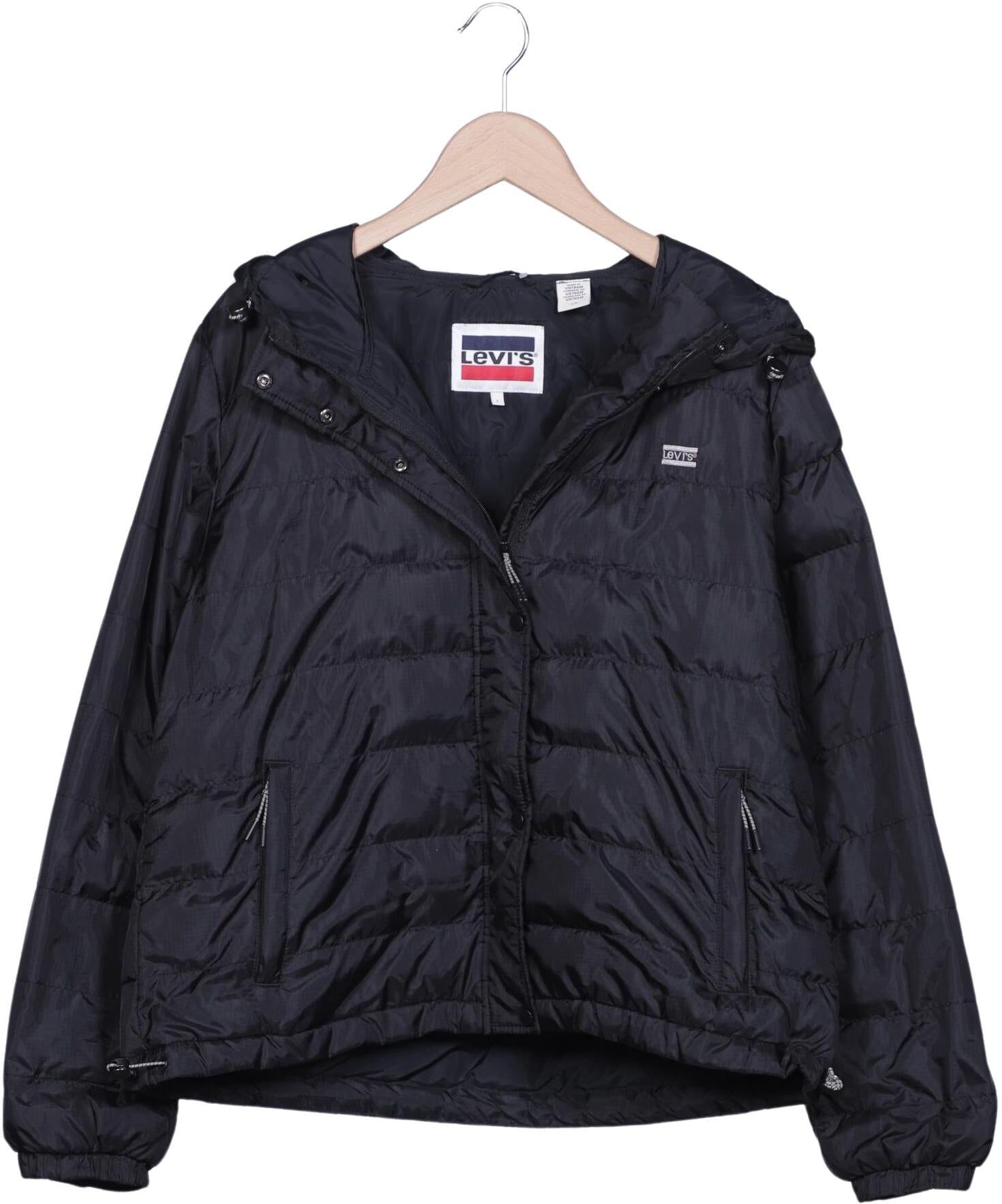 Levis Damen Jacke, Schwarz, Gr. L, Synthetik / Tex / Membran - Second Hand