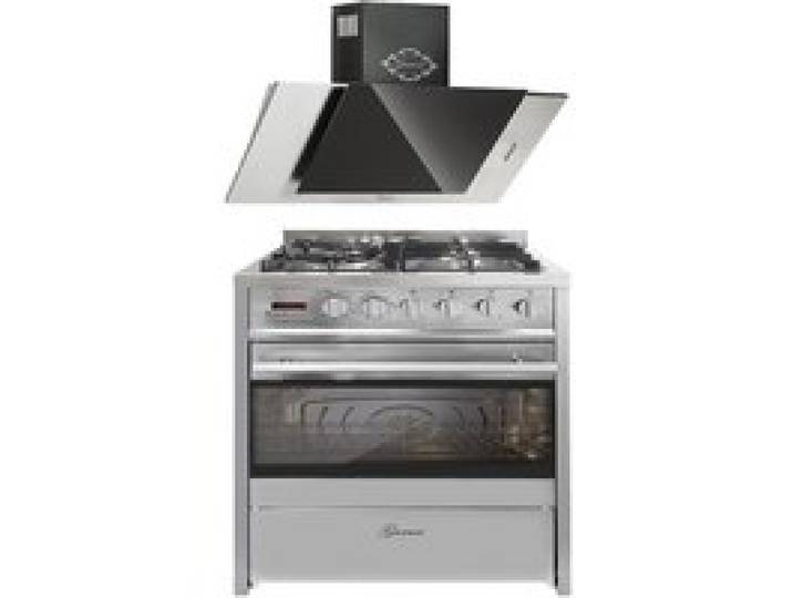 Cuisinière gaz pose libre 90 cm GURARI GCH E 610 X - Four électrique 60 L - Hotte aspirante 60 cm - 1000m³/h