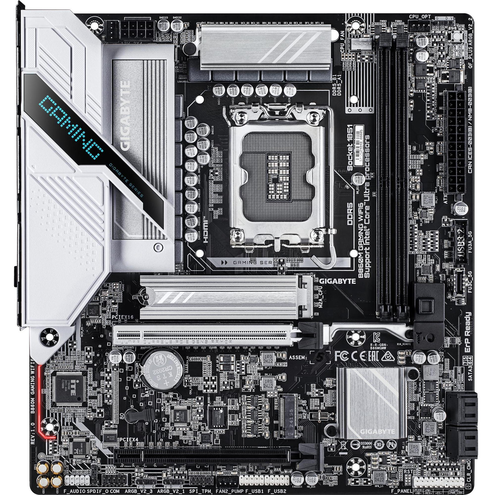 Gigabyte B860M GAMING WIFI6 Moederbord - Micro ATX - LGA1851 socket - B860 chipset - Wi-Fi 6 en Bluetooth