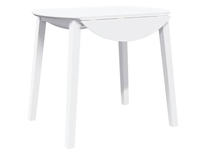 GHVBNMF Klappbarer Esstisch Weiß 90x90cm Massivholz Gummibaum Tisch Klappbares Design für kleine Räume in Küche, Esszimmer oder Homeoffice. Pflegeleichte Tischplatte aus Gummibaumholz.