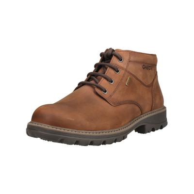 Schnürstiefelette GABOR "Gabor Stiefelette Leder", Damen, Gr. 43, braun (bison braun), Leder, Schuhe Schnürstiefelette